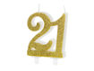 Picture of BIRTHDAY CANDLE GOLD TWIRL NUMBER 21